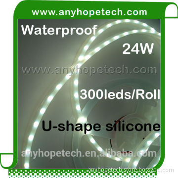 High luminous intensity 1950Lm 24w per roll led waterproof ribbon